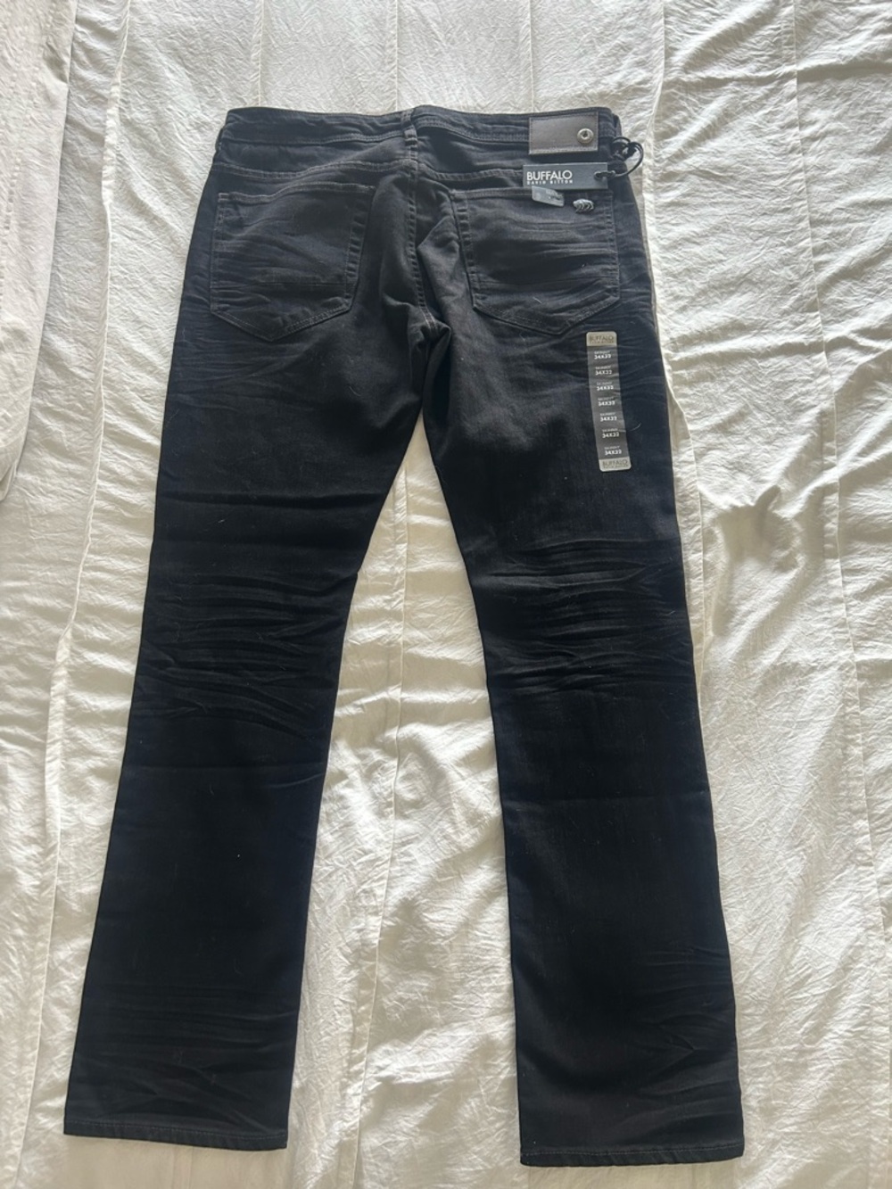 Buffalo David Bitton Men's Black Straight Jeans